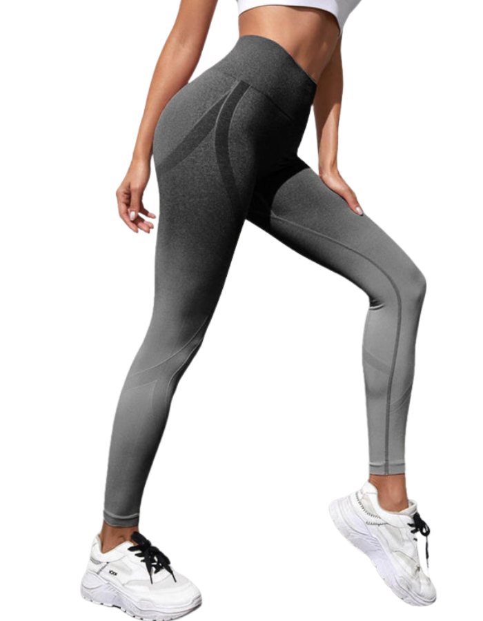 SHOPIQAT Women's Seamless High Waist Gradient Colour Seamless Sports Yoga Leggings - Premium from shopiqat - Just $6.850! Shop now at shopiqat